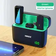 Hridz SX6 2in1 Portable Wireless Microphone For fast connection 2.4g Dual Microphone for Vlog Singing Teaching Recording