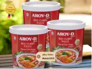 (Lot of 3) Aroy-D Red Curry Paste 14oz Authentic taste of Thai Red Curry Paste