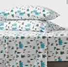 Nwt Wondershop Snowy Village Flannel Sheet Set Twin White