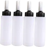 ARTSEWPLY 4Pcs Hair Coloring Applicator Bottles with Graduated Scale Squeeze Design for Precise Application for Salon and Home Hair Dyeing