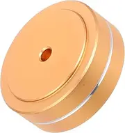 GOOHOCHY Chassis Anti-Slip Mats Pads Floor Protector Mat Pad Subwoofer Machine Foot Pad Computer Case Foot Mat Antiskid Foot Mat Feet for Electronics Speaker Isolation Pad Golden Aluminum