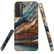 For Samsung Galaxy S22+ Plus Tough Protective Cover, Magic Mountain River