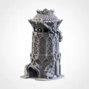 Druids Tower 3d Printed Dice Tower Terrain for RPG Tabletop Wargaming