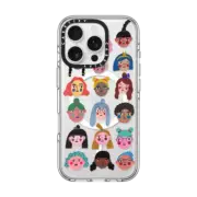 iPhone 16 Pro Clear Case MagSafe Compatible GIRLS by Daria Solak Illustrations