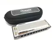 East top Diatonic Harmonica Key of C 10 Holes NEW BLUES HARP Frisson Harmonica