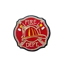 Fireman Clothing Patch Heat Adhesive Iron Costume Fire Patch Fireman