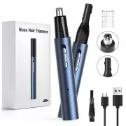Nose Hair Trimmer for Men and Women，Rechargeable USB Ear and Nose Hair Trimme...