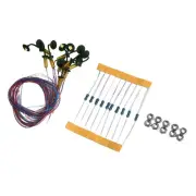 10 x OO / HO Scale Street Bracket Light Model Wall Lamp Posts LED Building