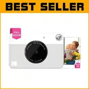 Compact Printomatic 5MP Digital Camera - Instant Color Prints, Grey Design