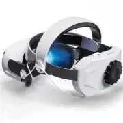 VR Headset Strap for Oculus Quest 2 Adjustable Head Band with 5200mAh Battery