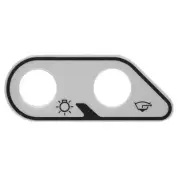 Sea-Doo Blk/Gry 3 1/8 X 1 1/4 IN Upper Left Boat Switch Panel Decal, 219903566