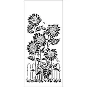 The Crafters Workshop Sunflower Friends Stencil