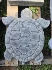 Turtle Stepping Stone - Concrete Garden Decor - Turtle Garden Stone