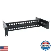 19 Inches Adjustable Rack Mount DIN Rail Bracket for Media Converters Etherne