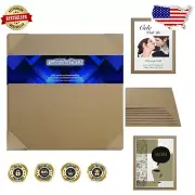 Premium 50 Sheets of 12x12 Matte Brown Chipboard - Creative Crafting Essential