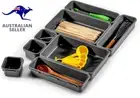 Made Smart 59601 Value 8-Piece Interlocking Bin Pack- Granite | VALUE COLLECTIO