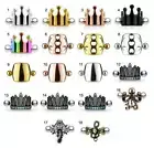 Ear Cuff Shield Barbell Piercing Silver Gold Rose Gold Surgical Steel