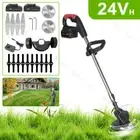 Cordless Grass String Trimmer Lawn Cutter Brush Mower Whipper Snipper+2x Battery