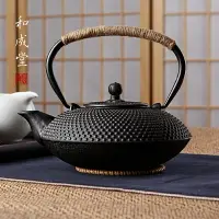 在飛比找樂天市場購物網優惠-和成堂 鑄鐵茶壺鐵器 南部鐵茶壺烤瓷內壁不易銹 泡茶水壺