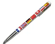 Parker Rollerball Pen Vector World Nations Flags Rollerball Pen New Made In USA