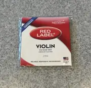 Super Sensitive Red label 1/8 Size Set of Violin strings, Medium Gauge New
