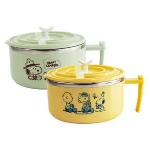 【SNOOPY 史努比】304不鏽鋼泡麵碗-1000ml-1入(泡麵碗)