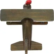 ERINGOGO Vintage Wooden Helicopter Model Wooden Plane with Realistic Design for Home Decor Craftsmanship Present for Helicopter Enthusiasts