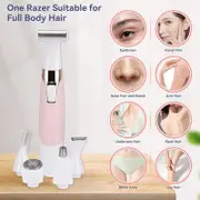 Women Face Razors 5 in 1 Painless Wet and Dry for Face Nose Arm Armpit