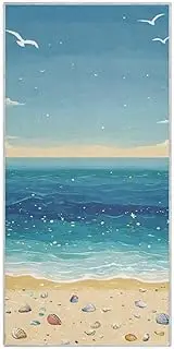 Yoogain Beach Shell Seagull Microfiber Hand Towels Gym Quick Dry Towel Bath washcloth face mini Gym Towels Sports Hand Towel 30"x15"