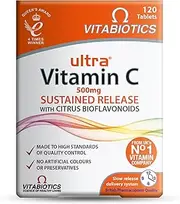 Ultra Vitamin C Sr and Bioflavonoid Tablets, Pack of 120