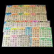 Bingo Paper Game Cards - 3 Cards - 20 Sheets - 50 Books of 20 Sheets