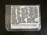 Tupperware Modular Mates Container Spice Shaker Labels Canister Stickers Vtg NOS