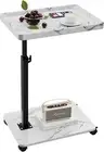 C Shaped Side Table, Adjustable Height Small C Shaped End Table Sofa and Bed, C