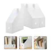 3 Pcs Book Storage File Rack Box Student Use Filing Boxes Magazine Holder