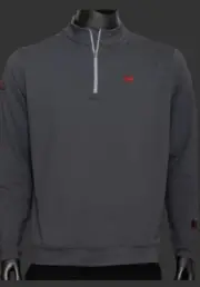 Scotty Cameron Pullover Scotty Dog Perth Performance 1/4 Qtr Zip Iron Medium NEW