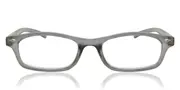 Rectangle Full Rim Plastic Men's Glasses Grey, Size +1.00 - Lenses Included - Private Health Rebate - Blue Light Block Available - SmartBuy Readers