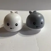 AOLIGE Baby Light Up Whale Bath Toys for Kids 2pcs