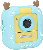 Instant Print Camera for Kids, 48MP 1920 X 1080P Digital Camera with 2.4 Inch Screen, Thermal Printing Children Digital Camera for Photo and Video (Yellow)
