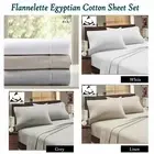 Egyptian cotton FLANNELETTE Sheet Set - SINGLE King Single DOUBLE QUEEN KING