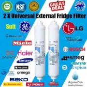 2 EXTERNAL FRIDGE WATER FILTER - BOSCH ELECTROLUX WHIRLPOOL KENMORE FRIGIDAIRE