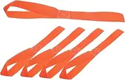 ETHZZLE 4pcs Tie Down Loop Straps for Motorcycles Heavy Duty Binding Straps Skid Resistance Great for Bikes Scooters and Lawn Mowers Random