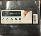 ⚡️CGK Luxury Bed Sheet Set - 4 Piece Black - Full