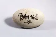 Pocket Stone Psalm 46:1 God Is Our Refuge and Strength Bible Verse Brand NEW