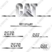 Fits Caterpillar 257B Decal Kit Skid Steer Loader - Custom CHROME!