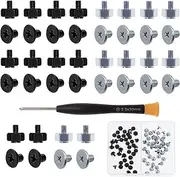 M.2 SSD Screws 80Pcs Black and Silver M.2 Screws Mounting Screws M2 x 2.5+2.5 Standoff and Screws Kit for Asus Motherboard with Screwdriver