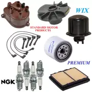 Tune Up Kit Filters Cap Wire Spark Plugs For HONDA CIVIC DEL SOL L4 1.5L 93-95