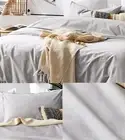 $130 ❤️❤️❤️ Eco Cotton Single Quilt Cover Set Grey Adairs Home Republic