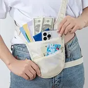 Storage Waist Bag Close-Fitting Anti-Theft Multi-Pocket Layered Design Large Capacity Lightweight Breathable for Sports Cycling Travel