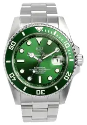 HYAKUICHI 101 Divers watch Green Bezel 20 ATM water resistant