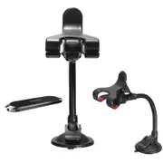 Ozoffer Universal 360? Windshield Mount Car Holder GPS Mobile Phone Long Neck Cradle & magnectic phone holder